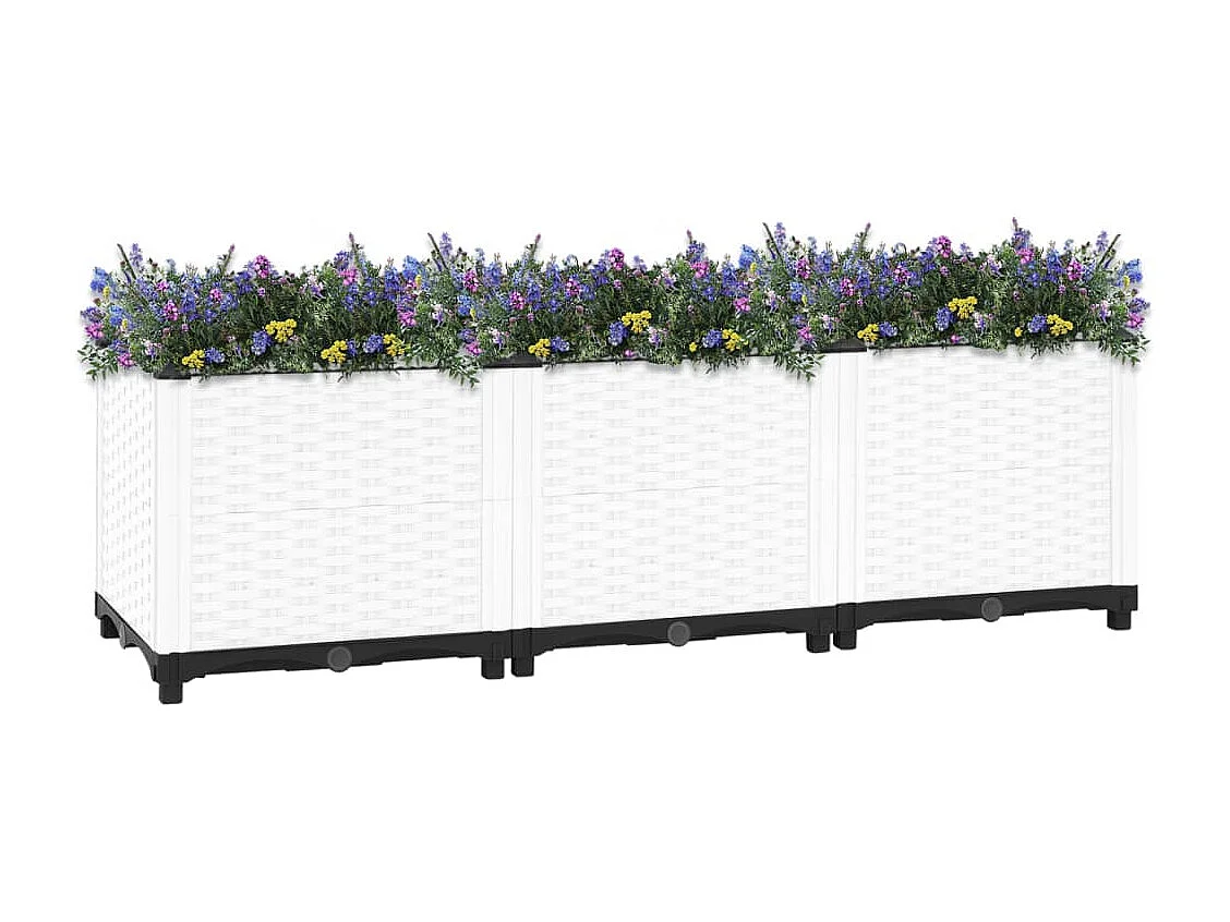 Canteiro elevado 120x40x38 cm polipropileno