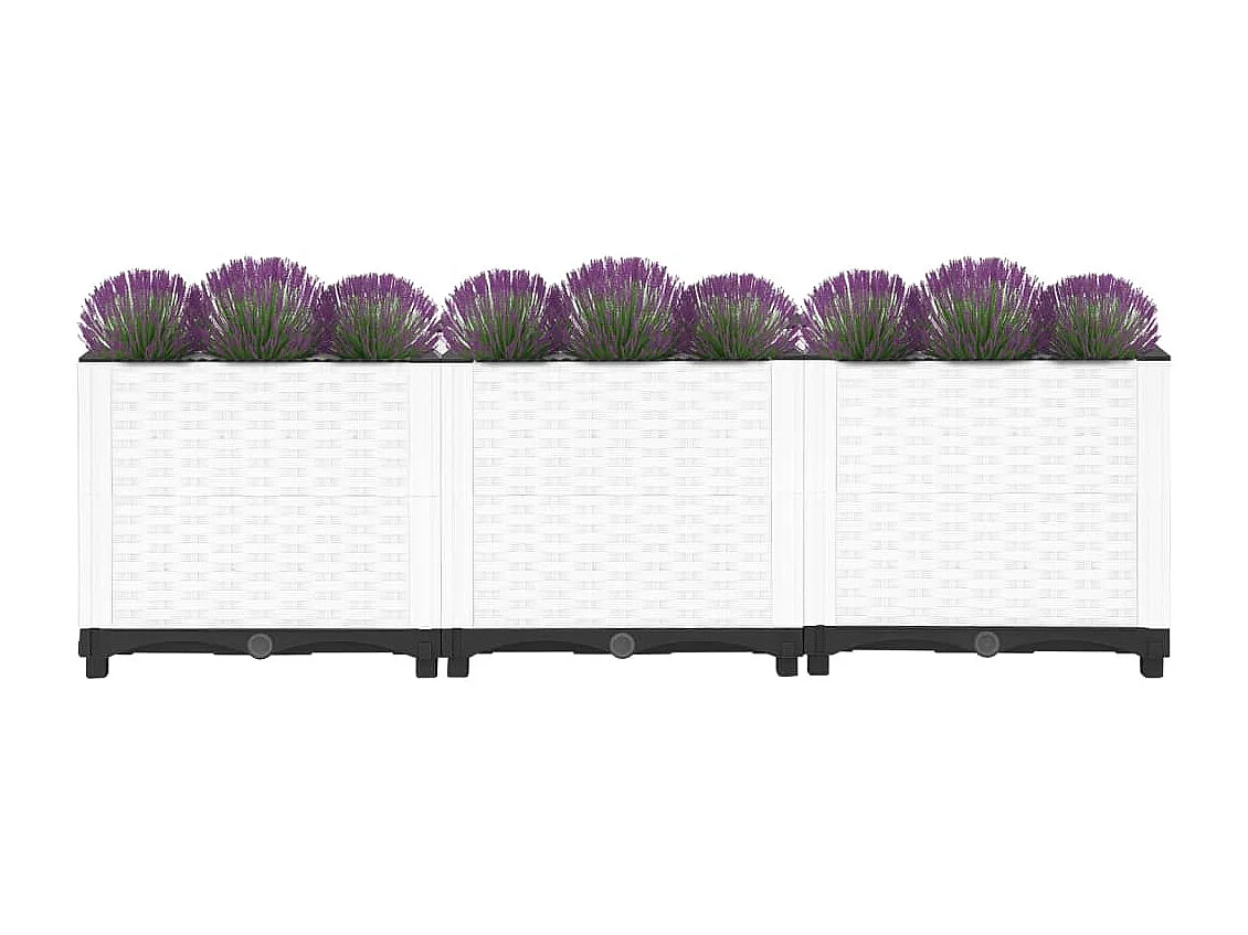 Canteiro elevado 120x40x38 cm polipropileno