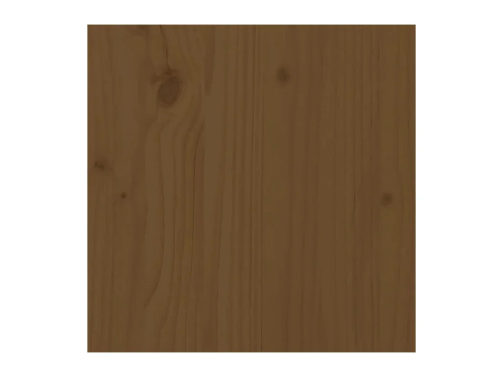 Jardinera madera maciza de pino marrón miel 82,5x40x39 cm