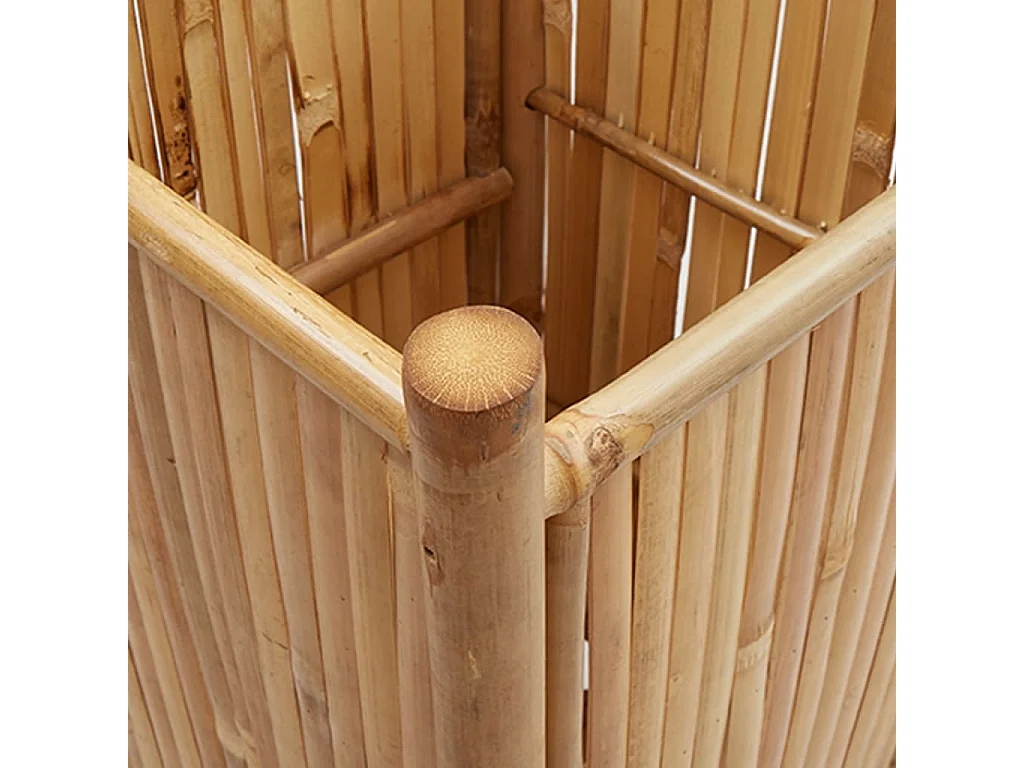 Vaso/floreira de jardim 40x40x80 cm bambu