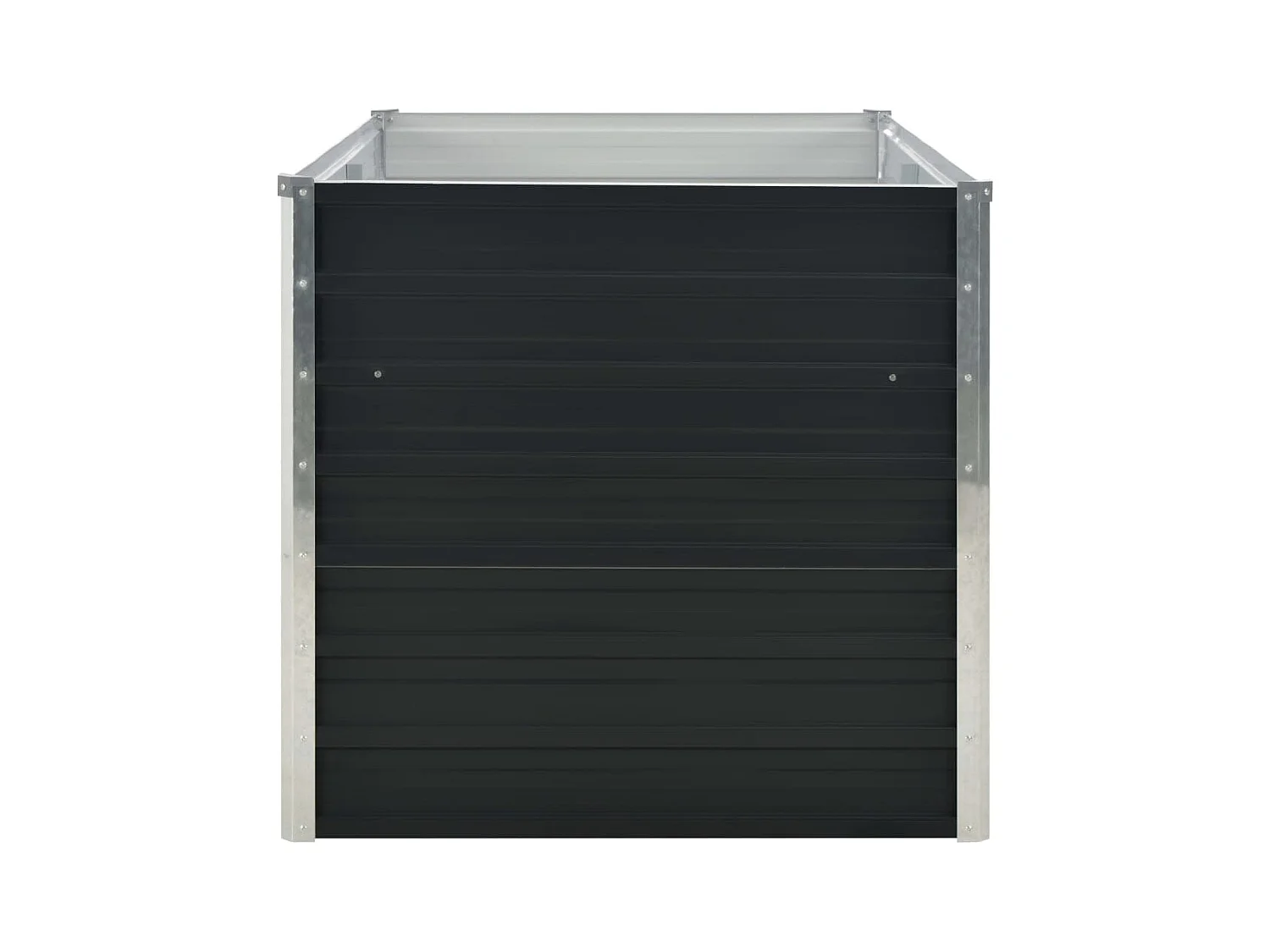 Jardinière surélevée Anthracite 160x80x77 cm Acier galvanisé