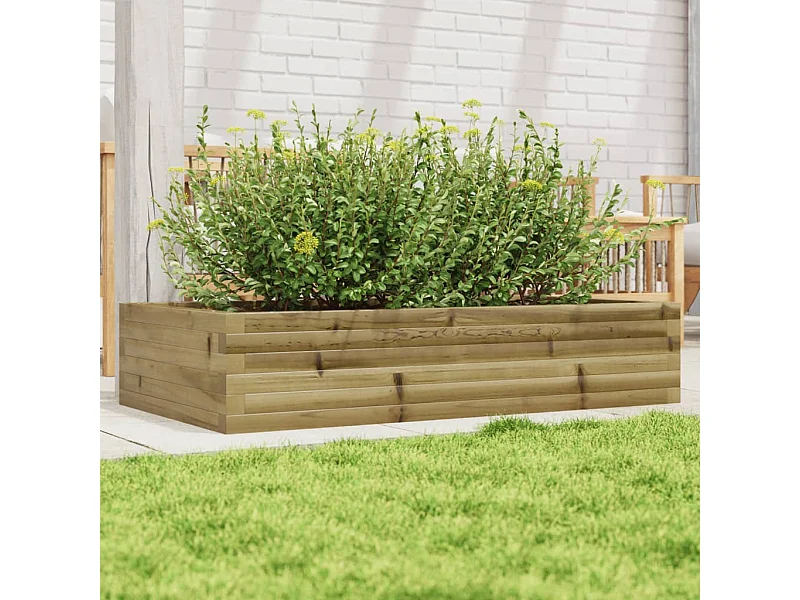 Jardinière 110x60x23 cm bois de pin imprégné