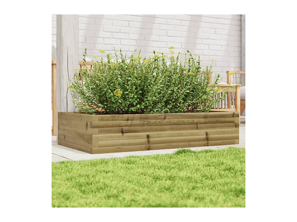 Jardinière 110x60x23 cm bois de pin imprégné