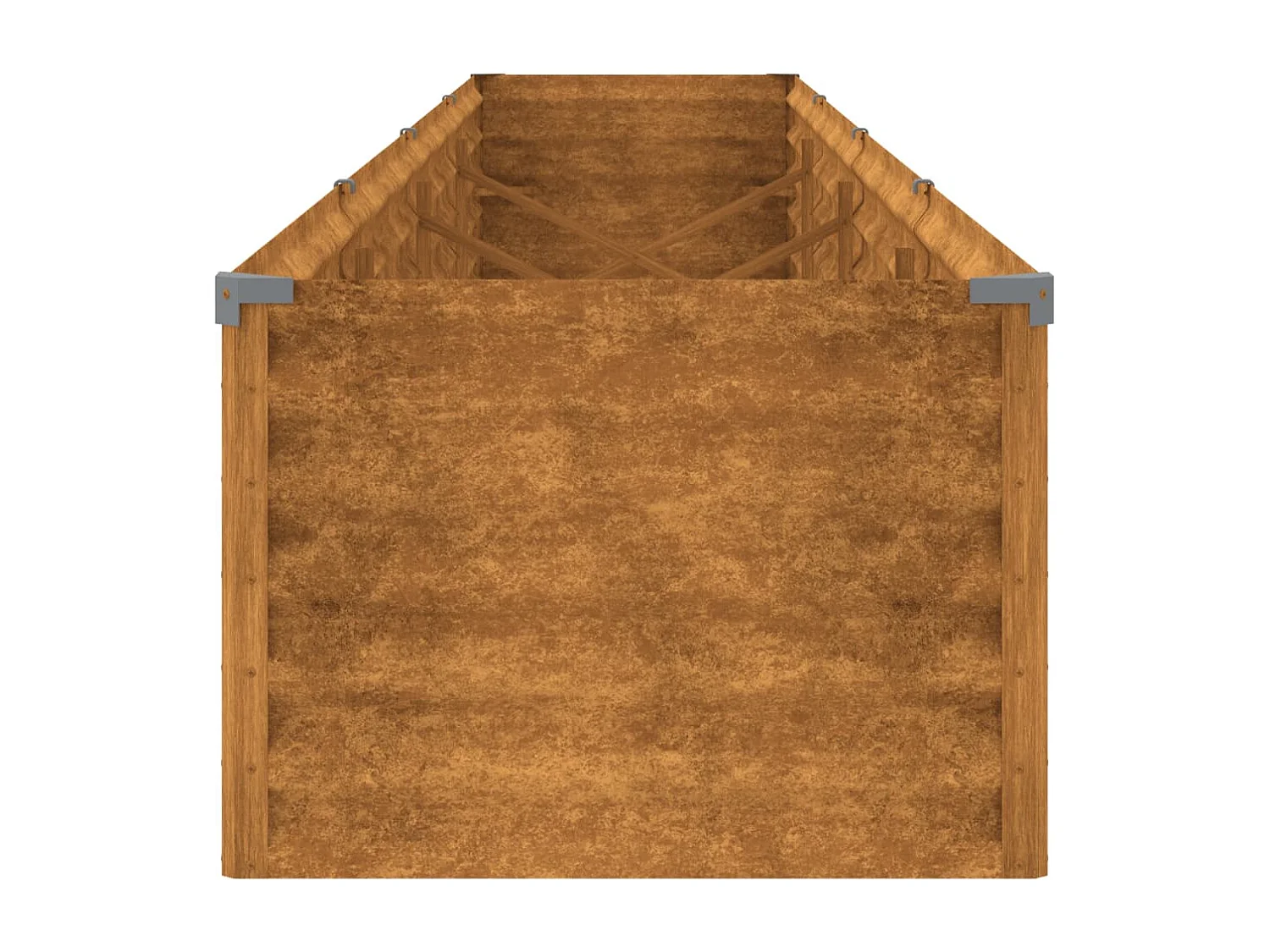 Lit surélevé de jardin 386x50x36 cm acier corten