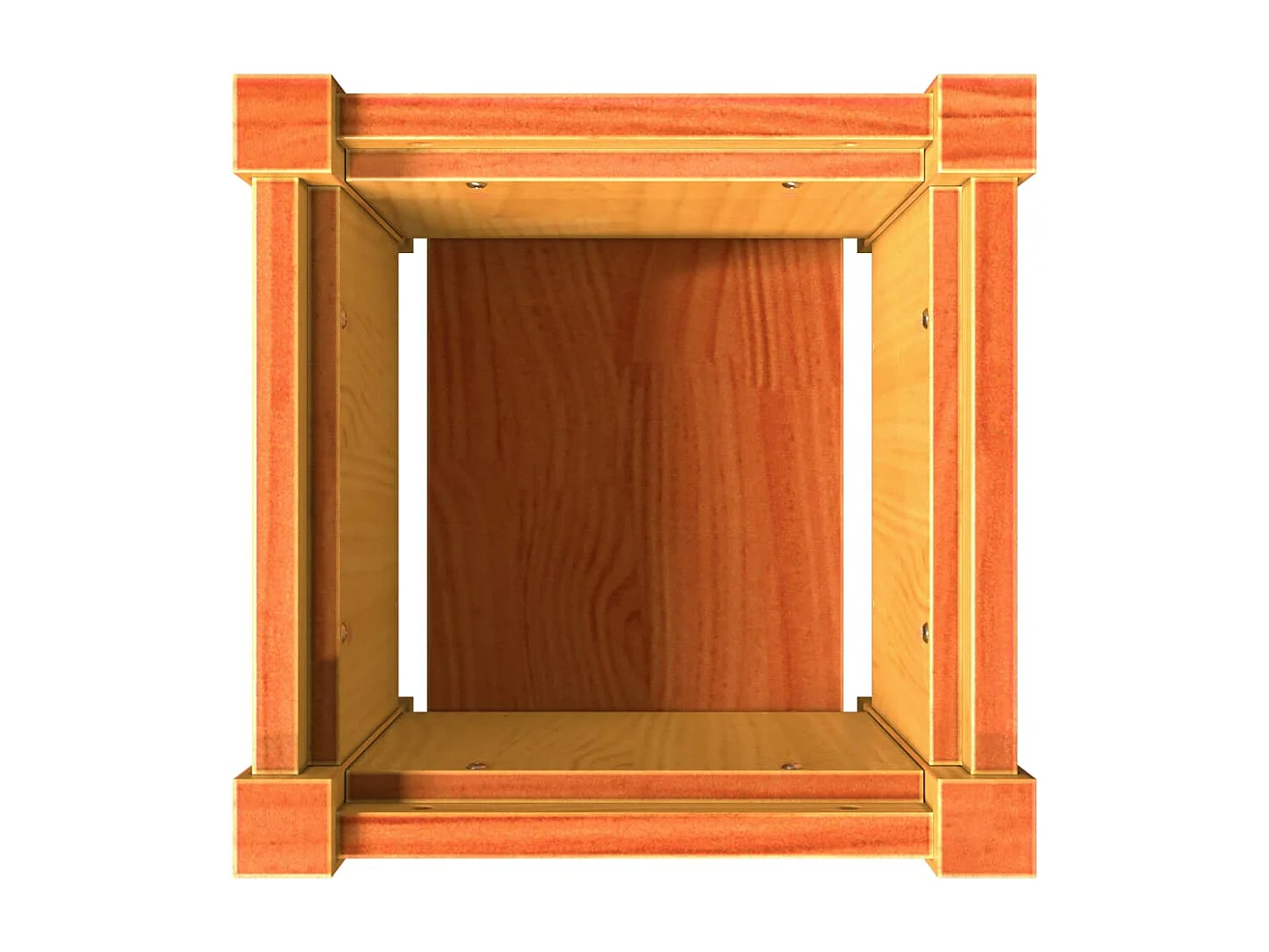 Jardineras de exterior 2 unidades madera maciza de pino marrón cera