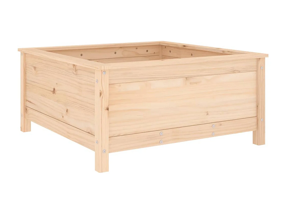 Jardinière 82,5x82,5x39 cm bois de pin massif