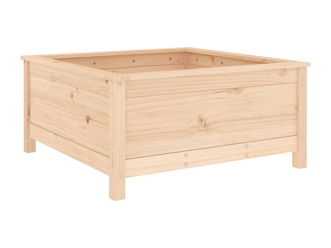 Jardinière 82,5x82,5x39 cm bois de pin massif