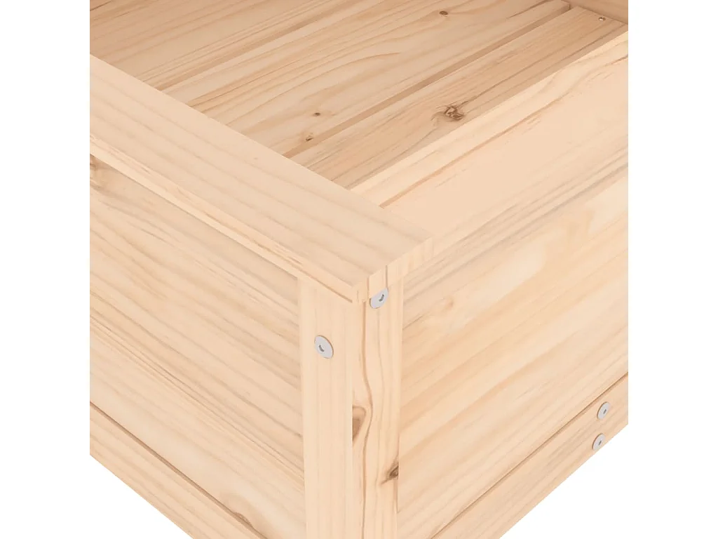 Jardinière 82,5x82,5x39 cm bois de pin massif