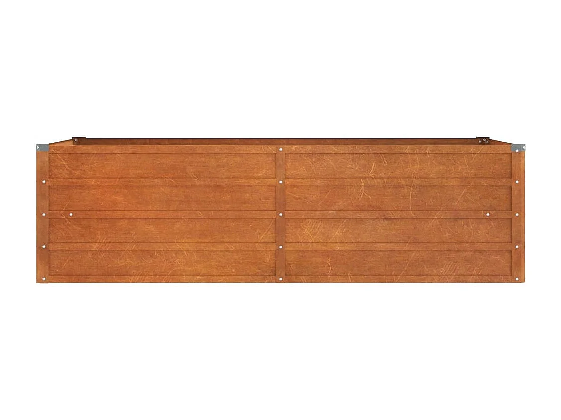 Arriate oxidado de acero corten 160x80x45 cm