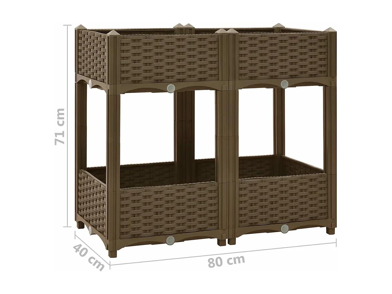 Arriate 80x40x71 cm polipropileno
