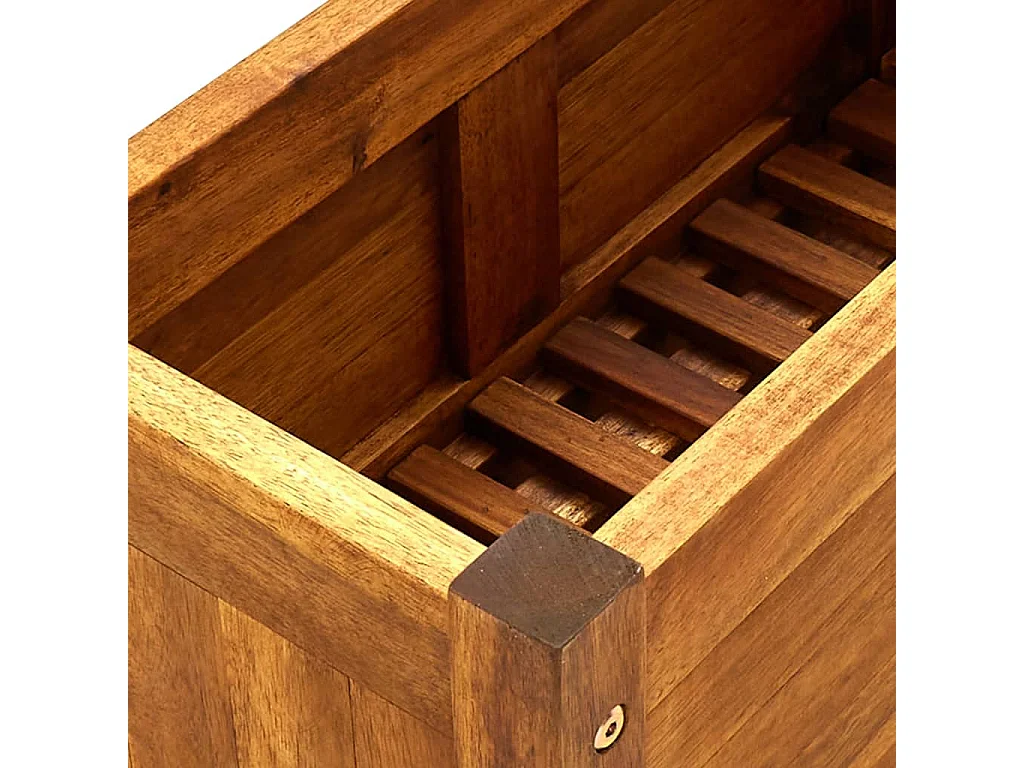 Arriate de madera de acacia 50x25x25 cm