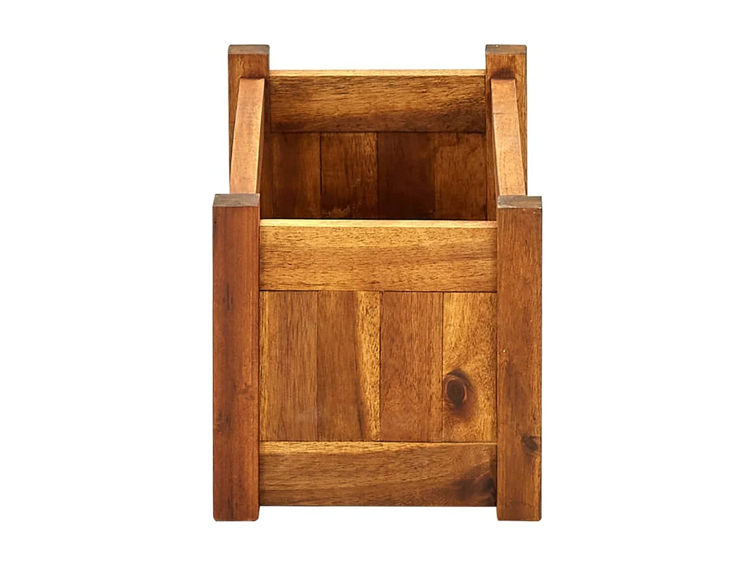 Arriate de madera de acacia 50x25x25 cm