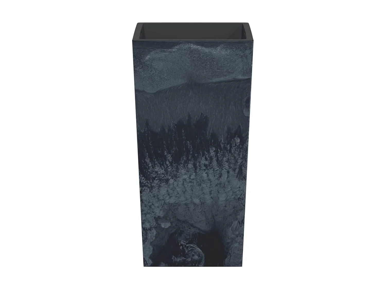 Macetero interior extraíble PP hormigón gris antracita 11/26,5L