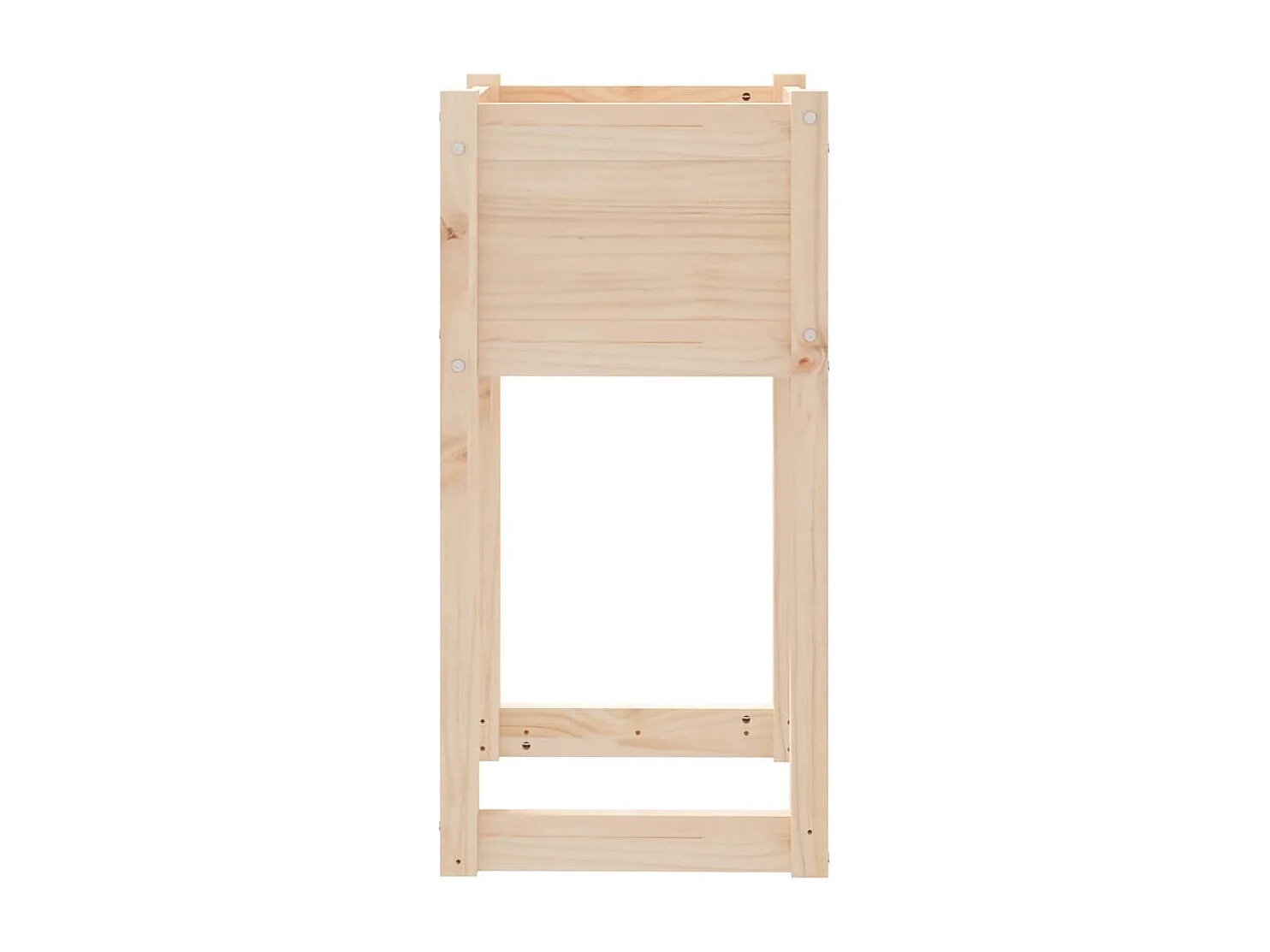 Jardinera 2 unidades madera maciza de pino 40x40x81 cm