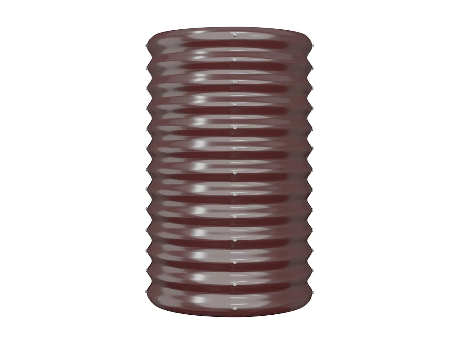 Jardinière de jardin Acier enduit de poudre 40x40x68 cm Marron