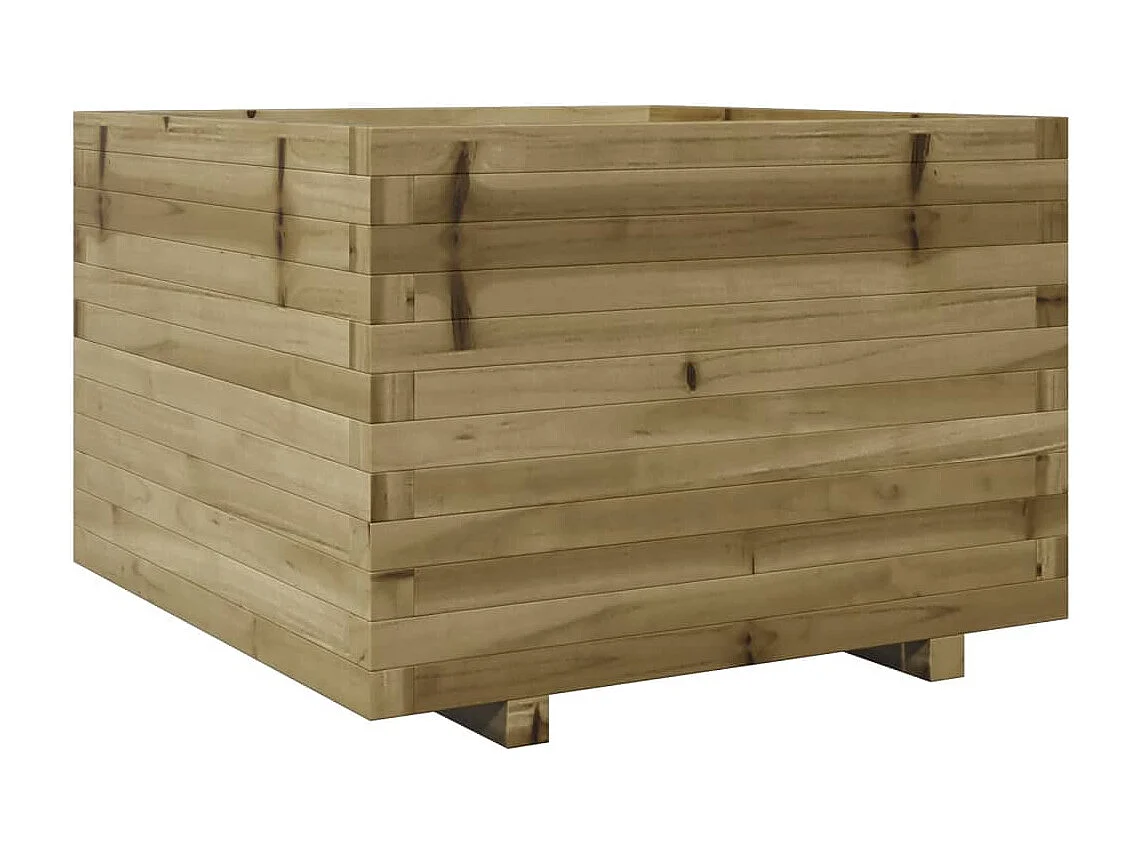 Jardinera madera de pino impregnada 70x70x49,5 cm