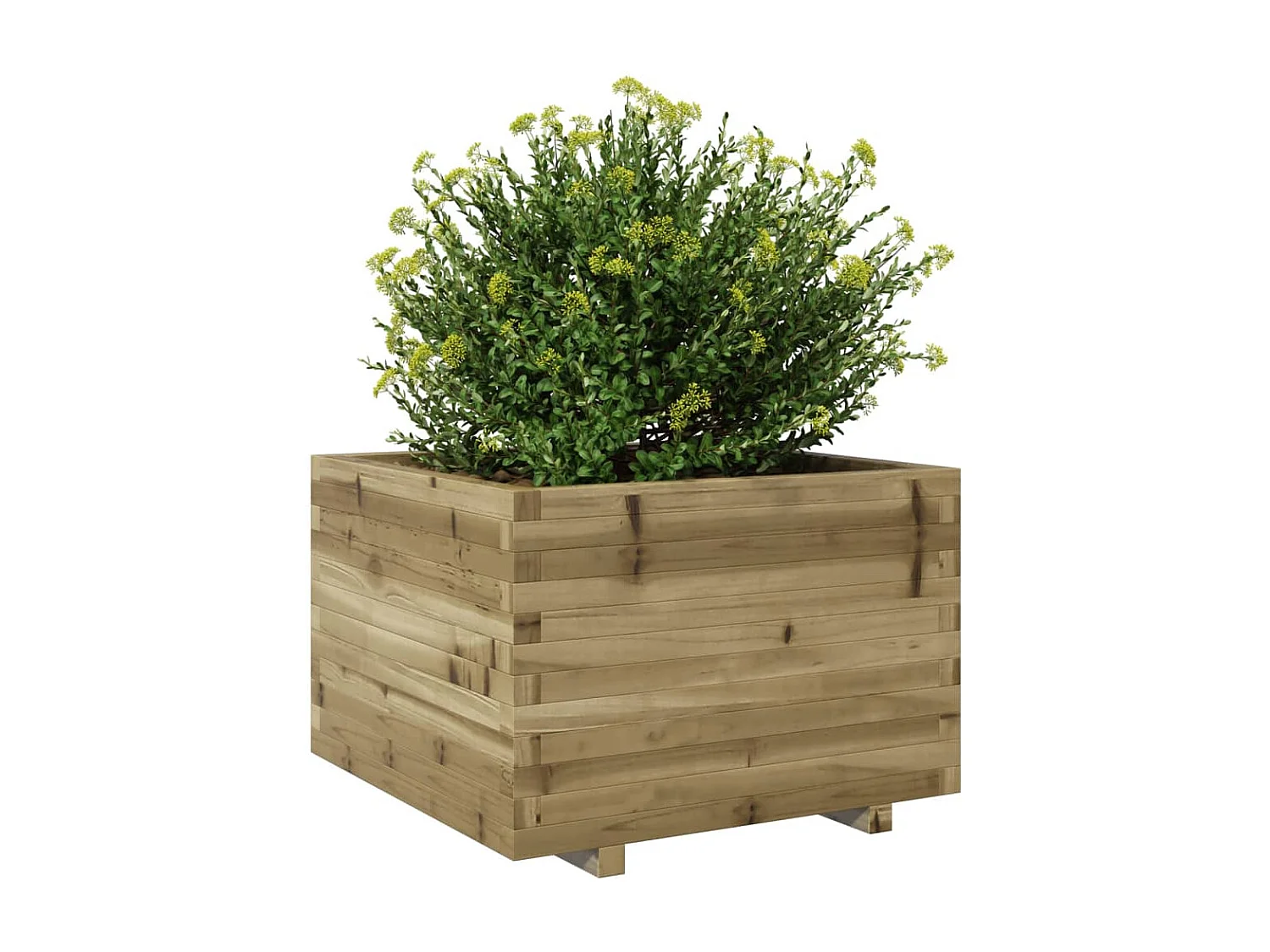 Jardinera madera de pino impregnada 70x70x49,5 cm