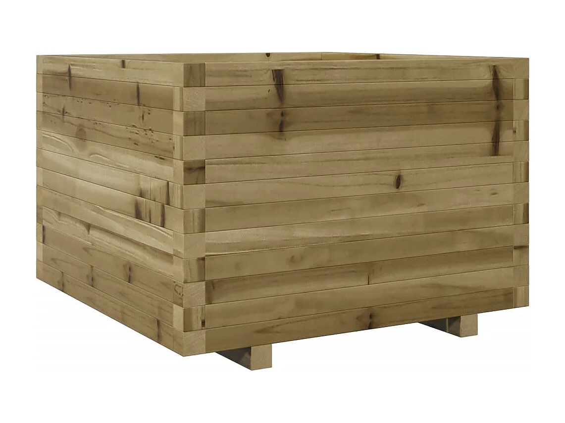 Jardinera madera de pino impregnada 70x70x49,5 cm