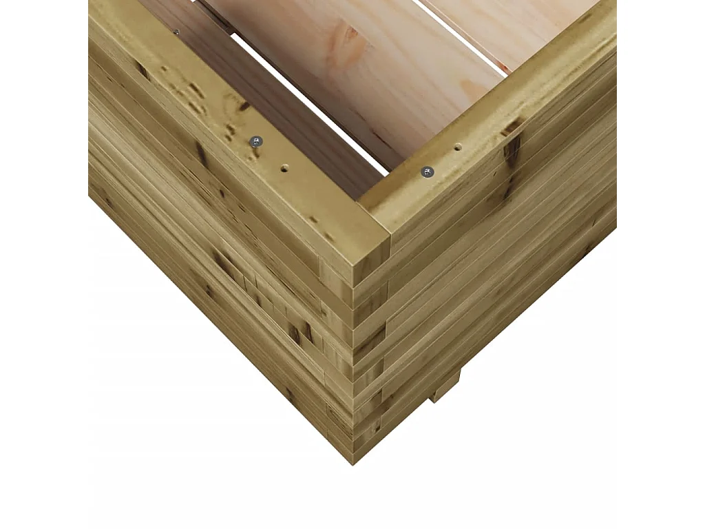 Jardinera madera de pino impregnada 70x70x49,5 cm