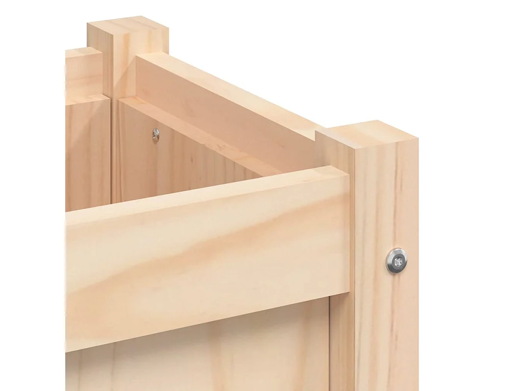 Jardinière d'extérieur 60x31x31 cm bois de pin massif