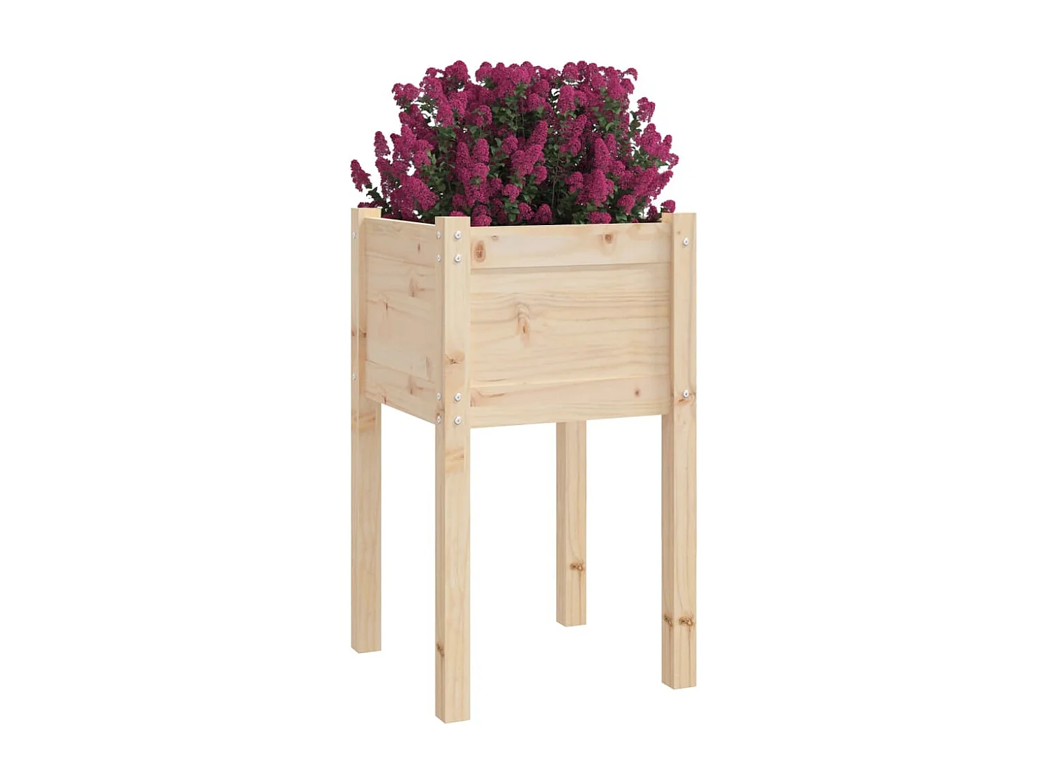 Jardinière d'extérieur 40x40x70 cm Bois de pin massif