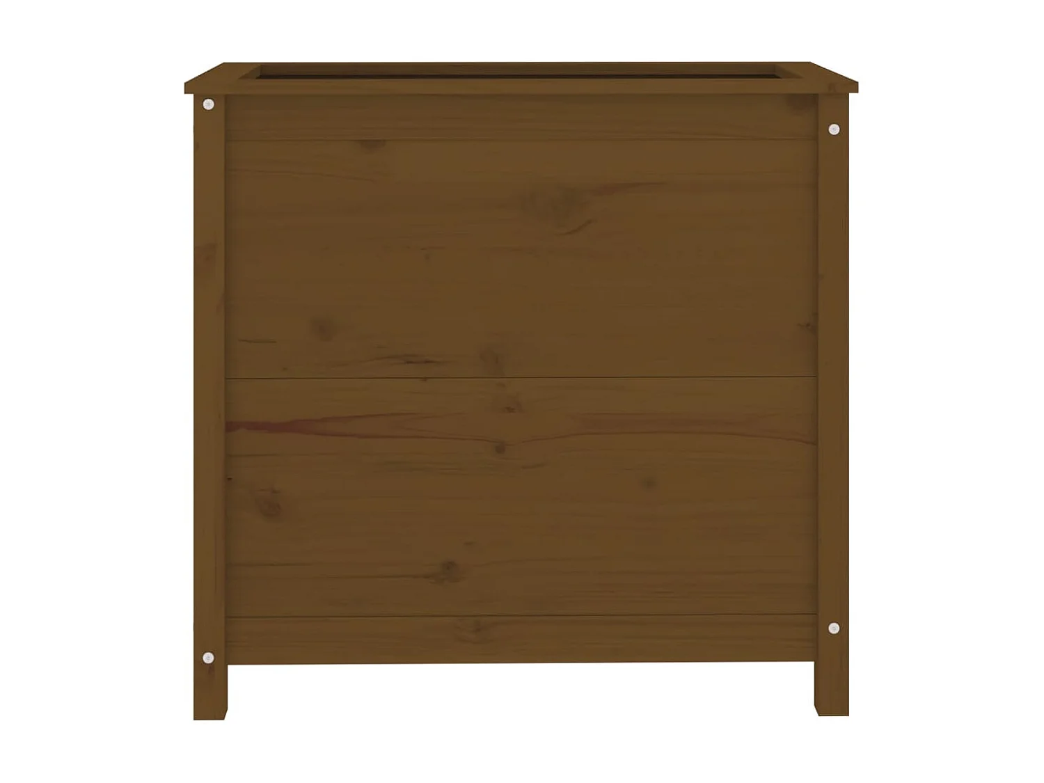 Jardinière marron miel 82,5x40x78 cm bois massif de pin