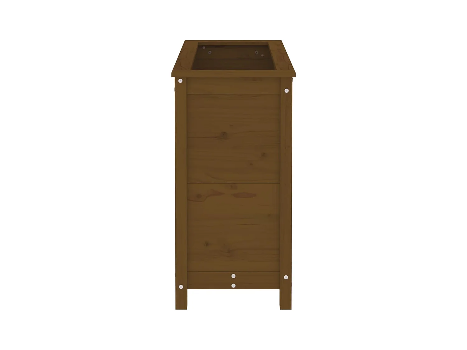 Jardinera madera maciza de pino marrón miel 82,5x40x78 cm