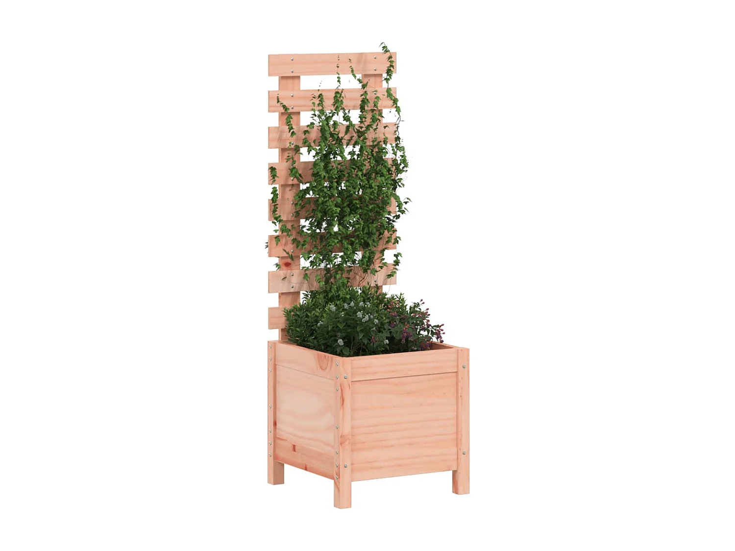 Jardinière avec support 39x39,5x114 cm bois massif douglas
