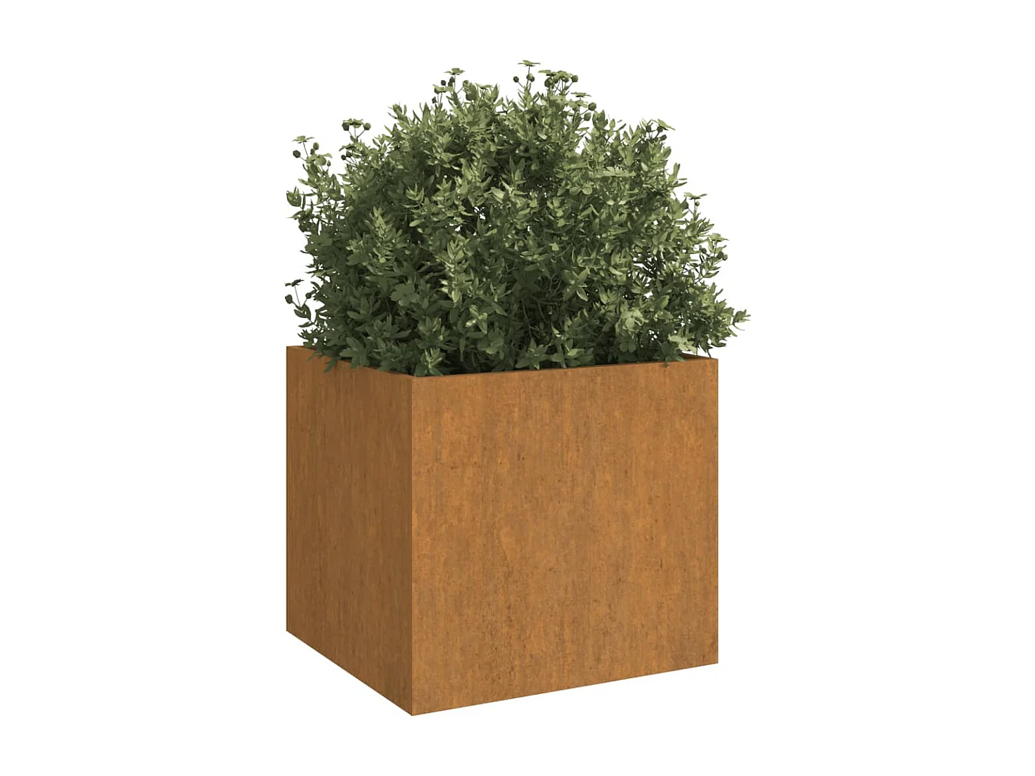 Jardineras 2 unidades acero corten 49x47x46 cm