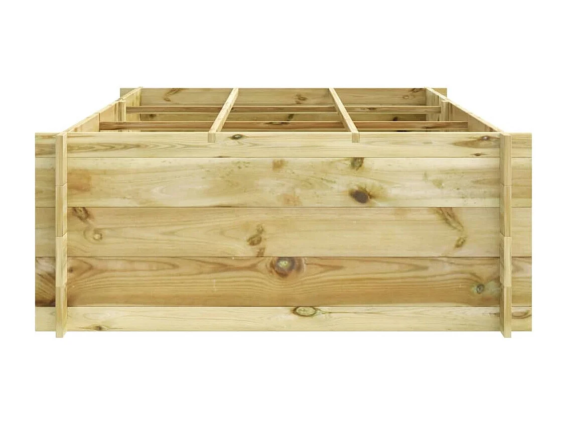 Lit surélevé 150x100x40 cm Bois imprégné