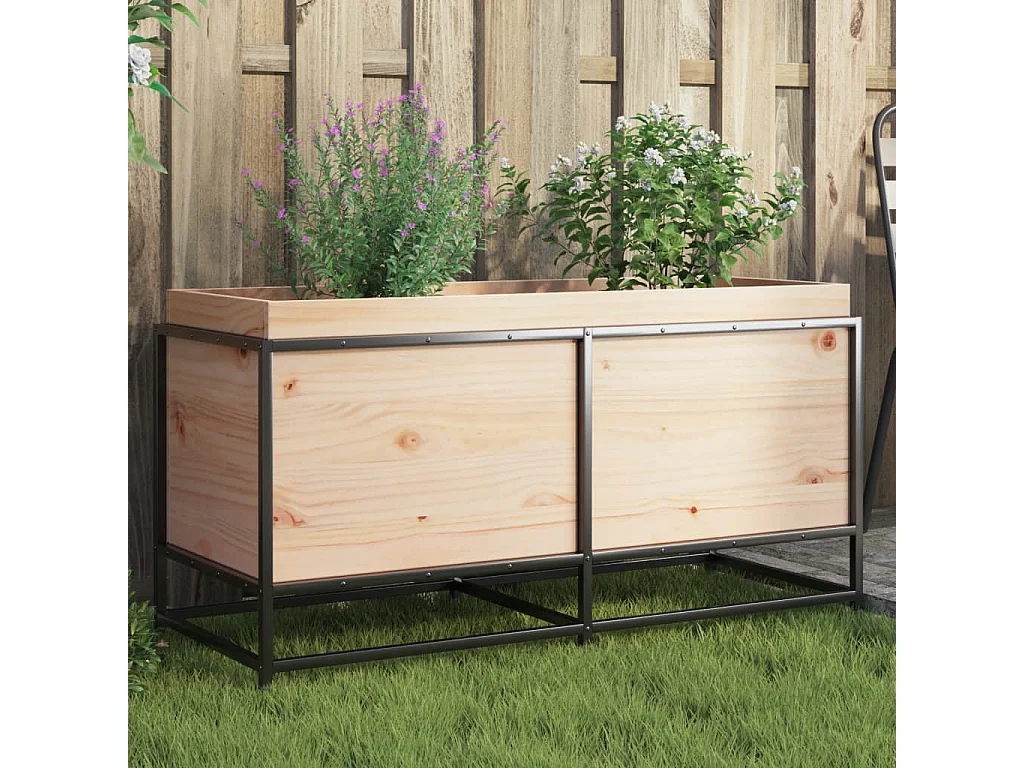 Jardinière 100x40x50 cm bois de pin massif