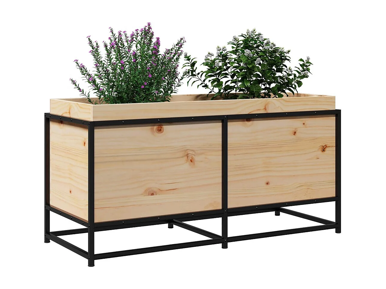 Jardinière 100x40x50 cm bois de pin massif