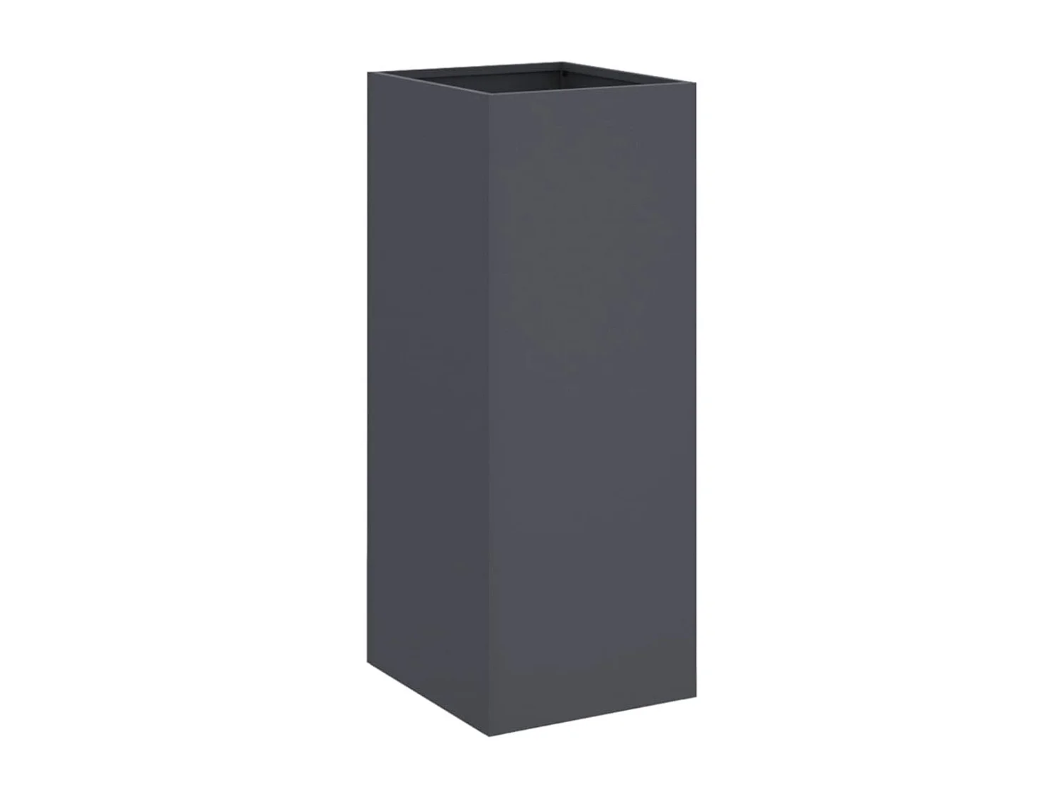 Jardinière anthracite 32x27,5x75 cm acier laminé à froid