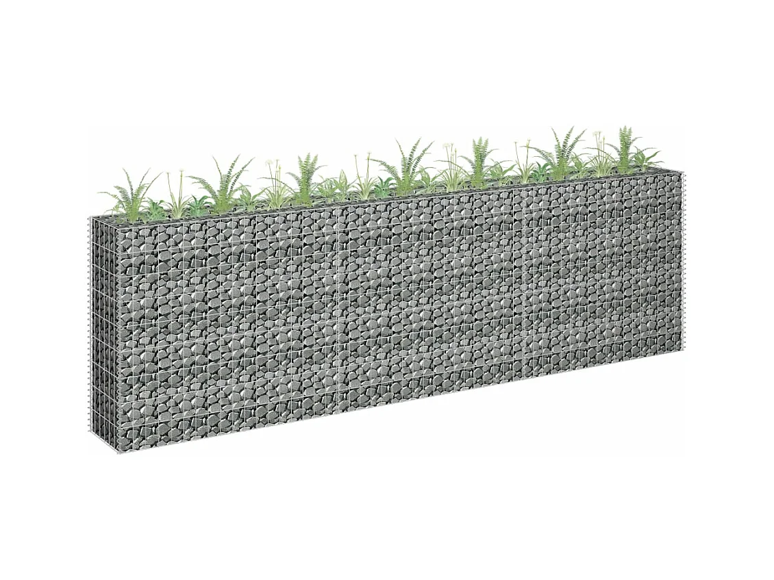 Arriate de gaviones de acero galvanizado 270x30x90 cm