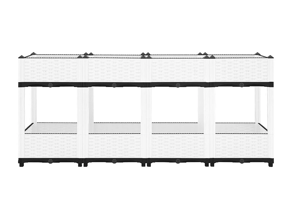 Canteiro elevado 160x40x71 cm polipropileno