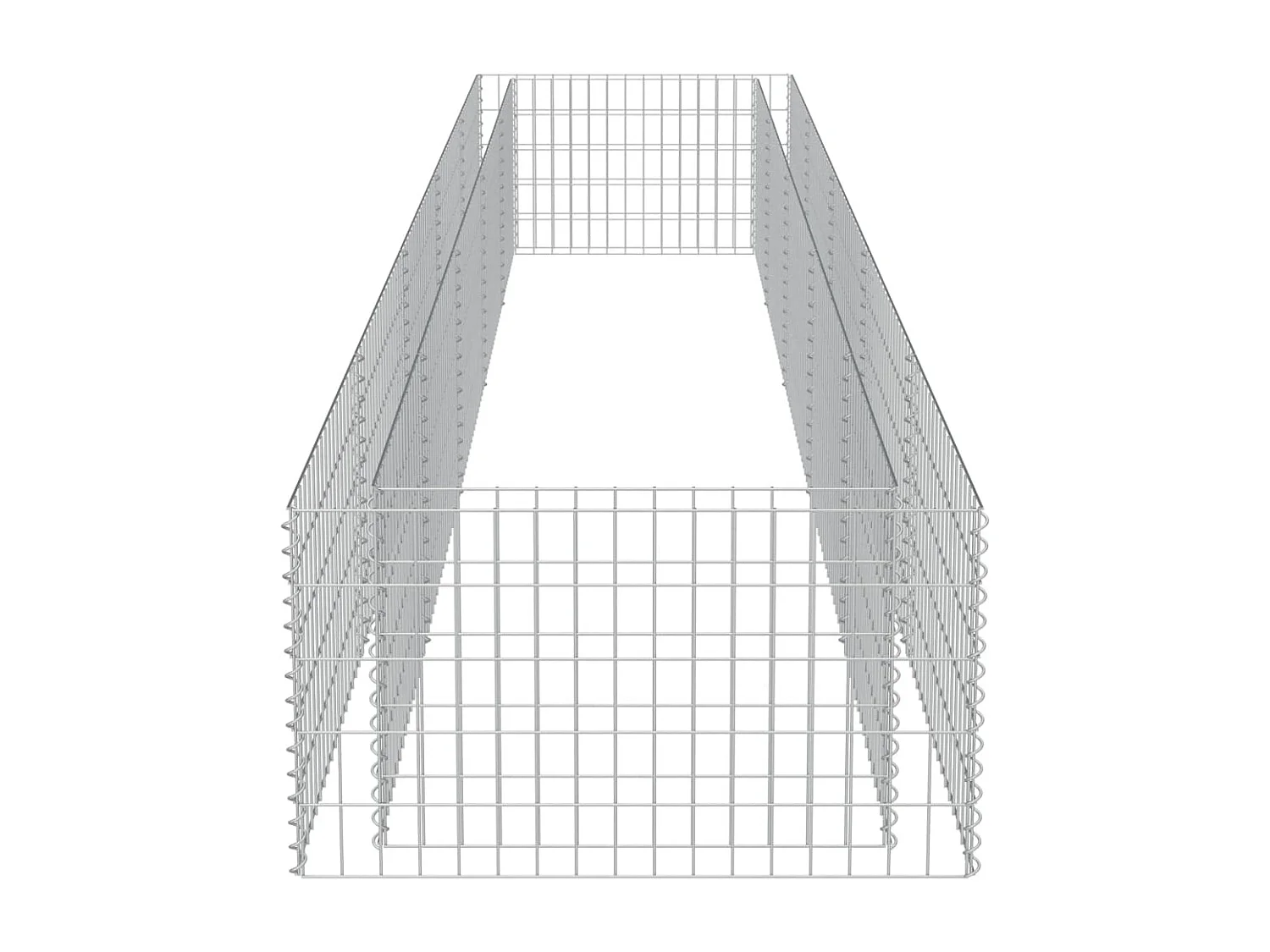 Lit surélevé à gabion Acier galvanisé 450x90x50 cm