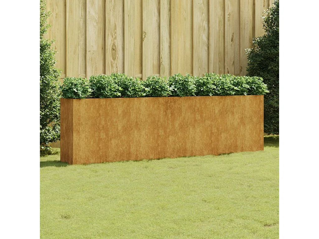 Jardinera acero corten 280x40x80 cm