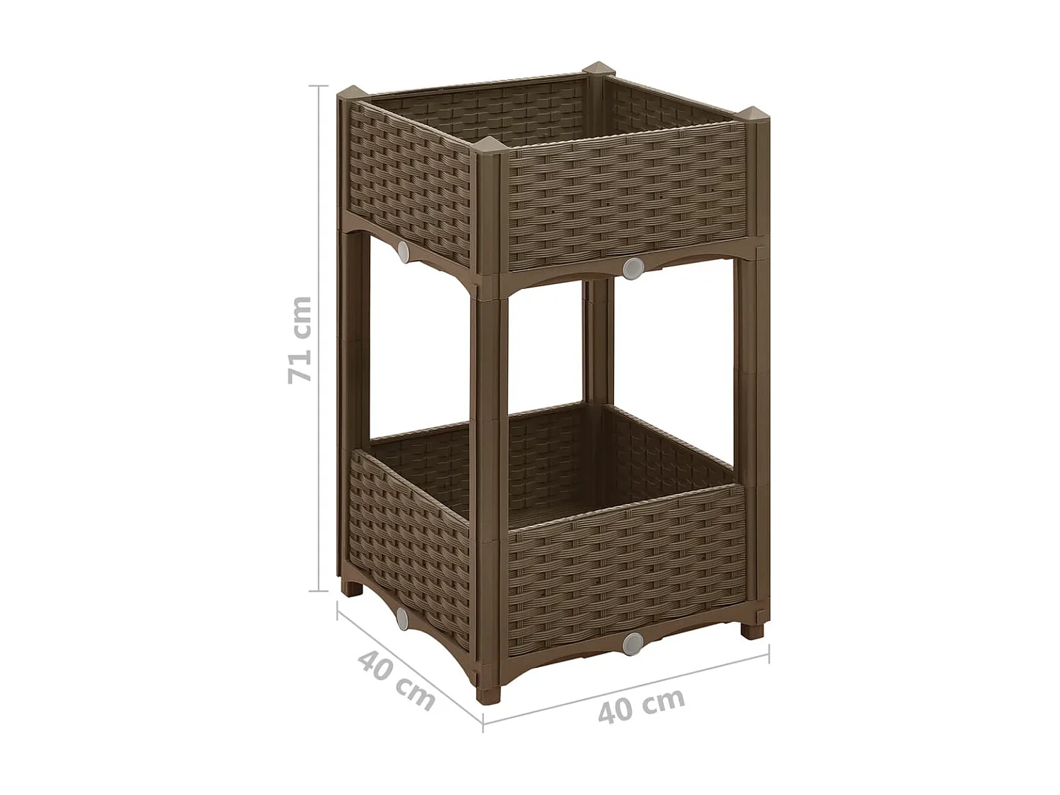 Arriate 40x40x71 cm polipropileno