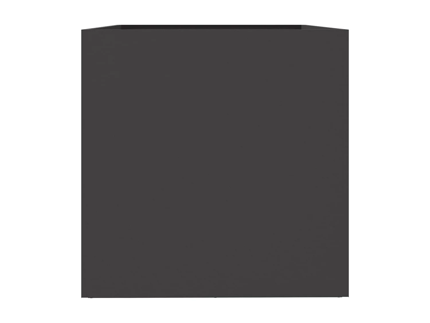 Vaso/floreira 62x47x46 cm aço laminado a frio preto