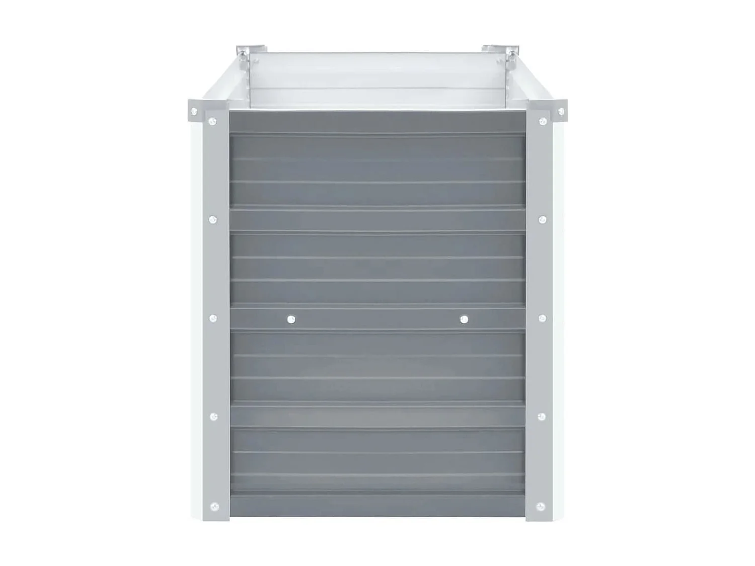 Lit surélevé de jardin Acier galvanisé 160x40x45 cm Gris