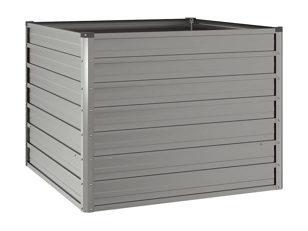 Canteiro de jardim 100x100x77 cm aço corten cor enferrujado