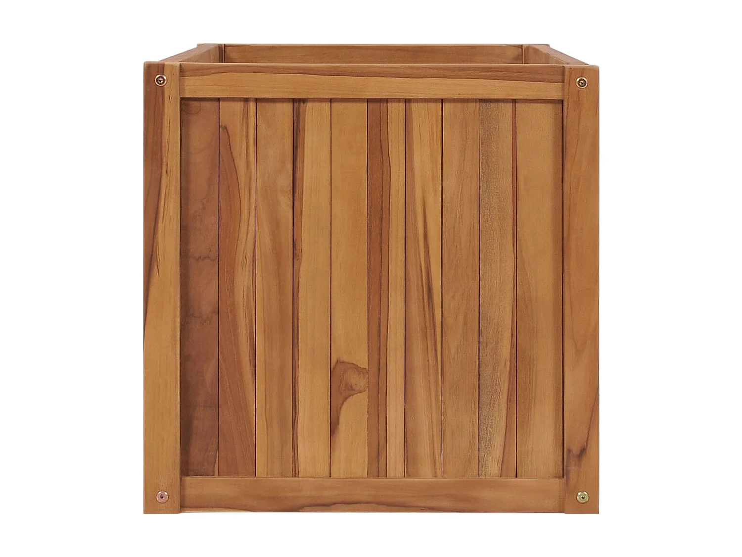 Arriate de madera maciza de teca 100x50x50 cm