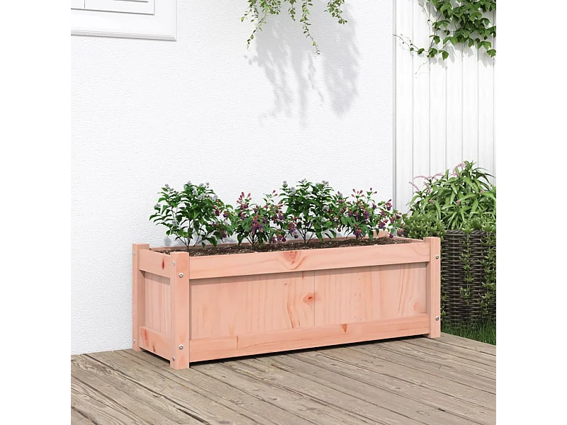 Jardinière 90x31x31 cm bois massif douglas