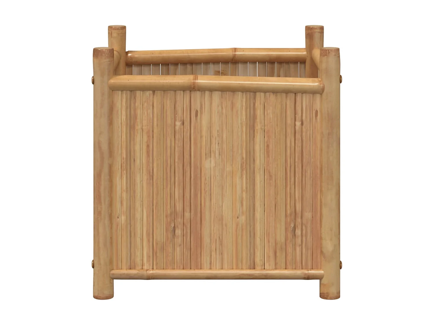 Vaso/floreira de jardim 50x50x50 cm bambu