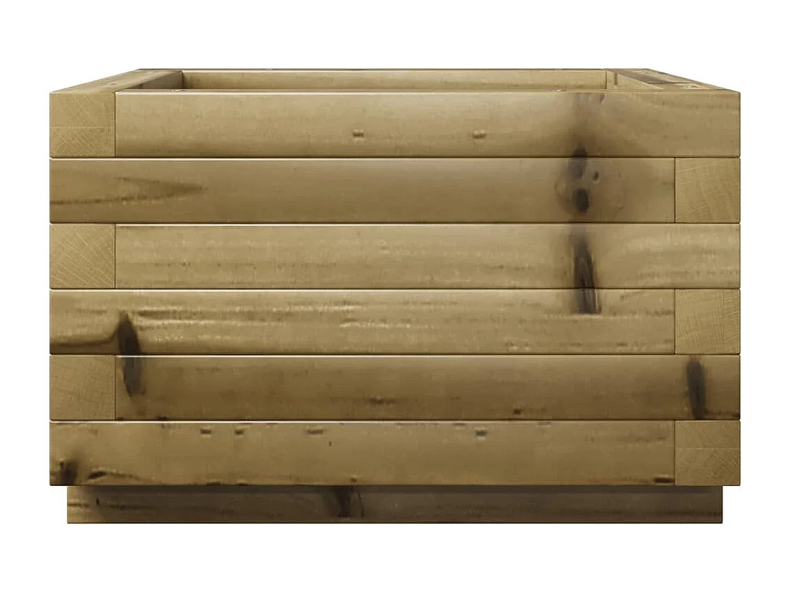Jardinera madera de pino impregnada 40x40x26,5 cm