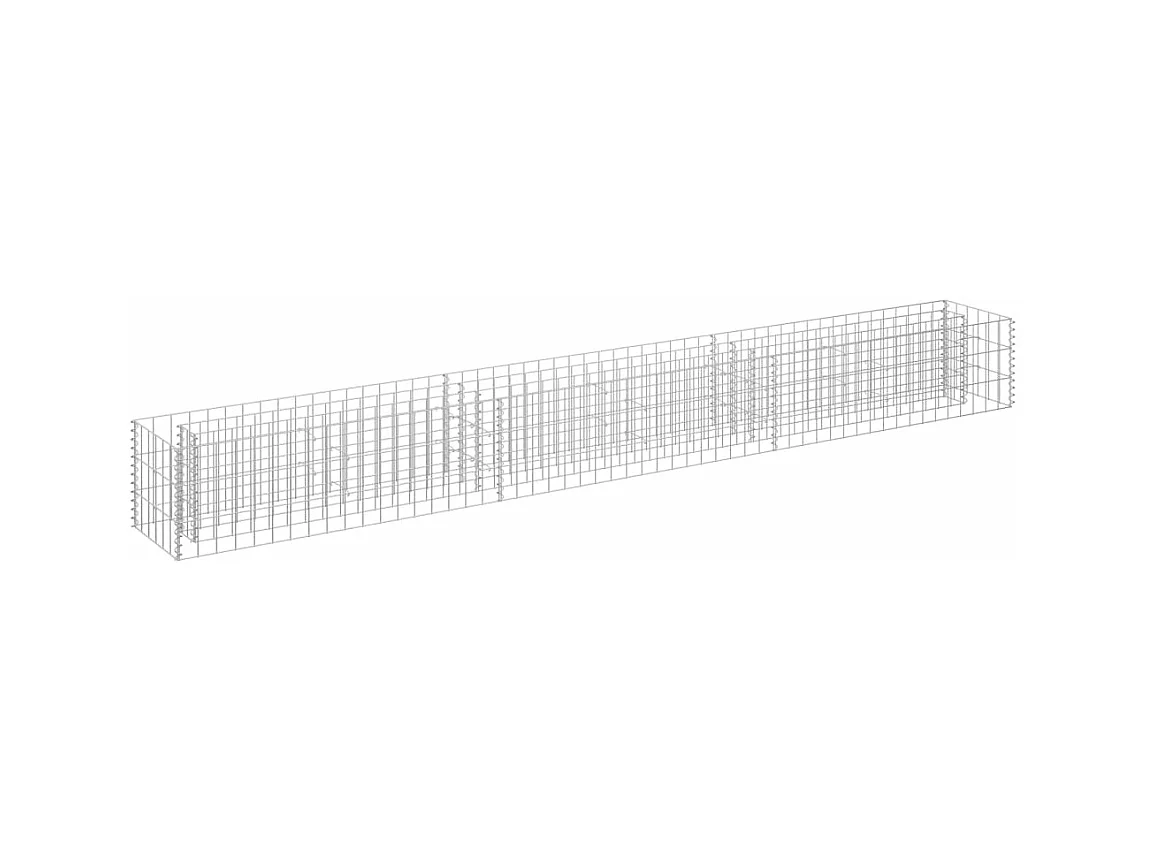 Arriate de gaviones de acero galvanizado 270x30x30 cm