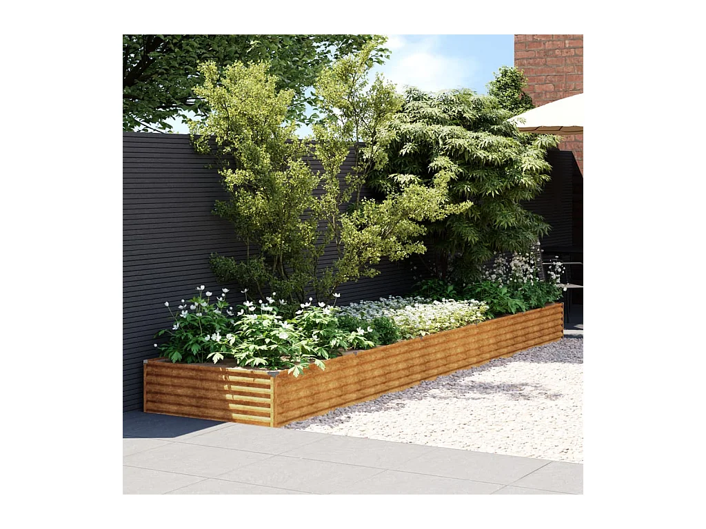 Jardinera acero corten 482x100x36 cm