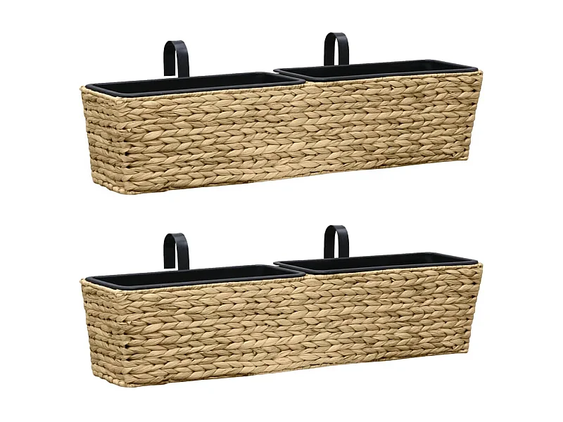 Conjunto de jardineras 2 unidades jacinto de agua