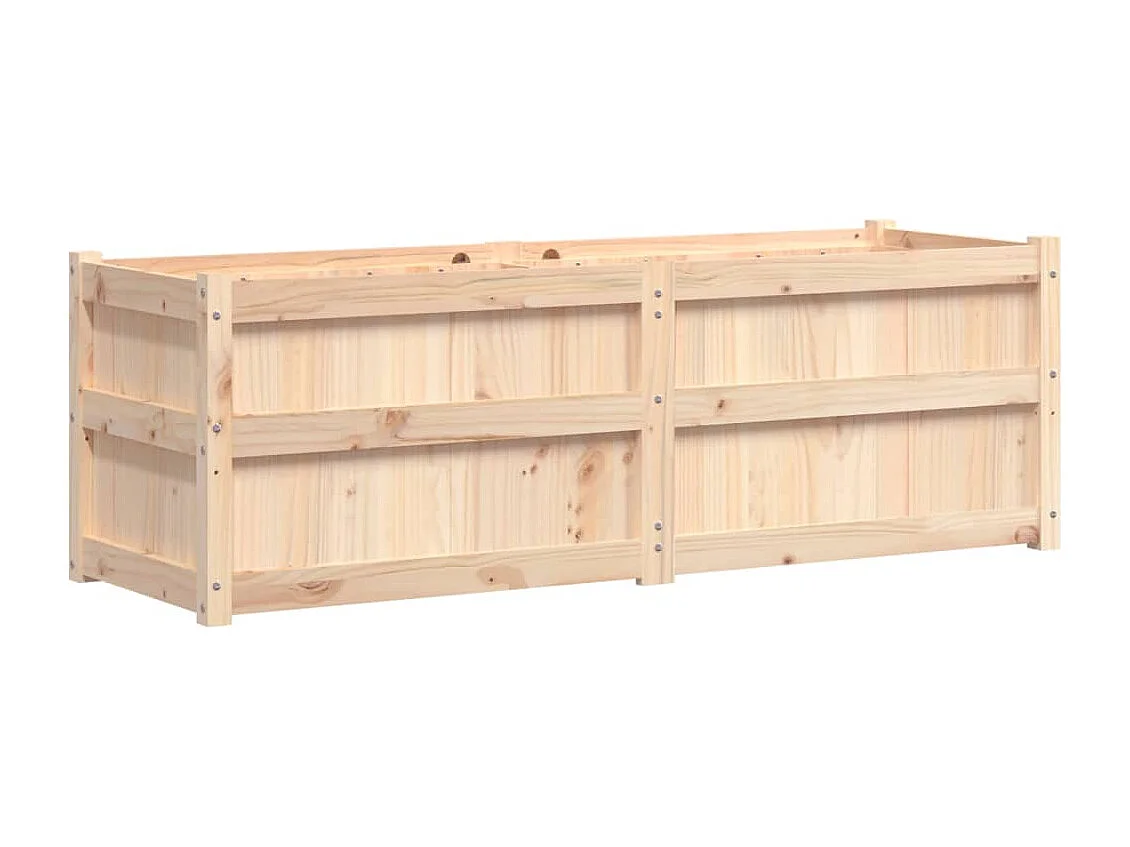Jardinera de madera maciza de pino 150x50x50 cm