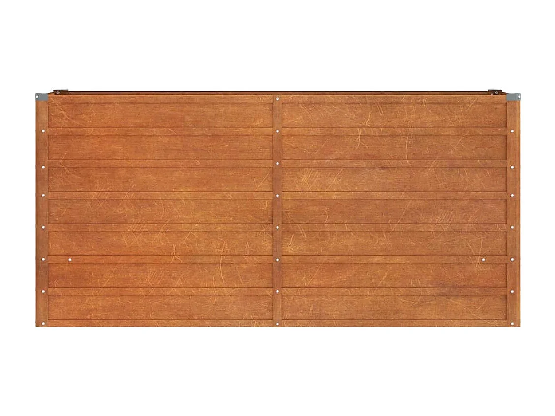 Arriate oxidado de acero corten 160x40x77 cm